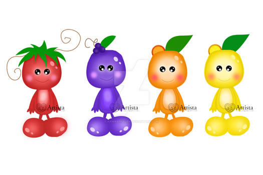 Original Fruits Characters