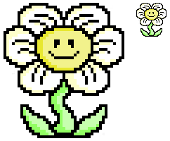 Pixilart - UnderTale Flowey Base by SpongeDrew