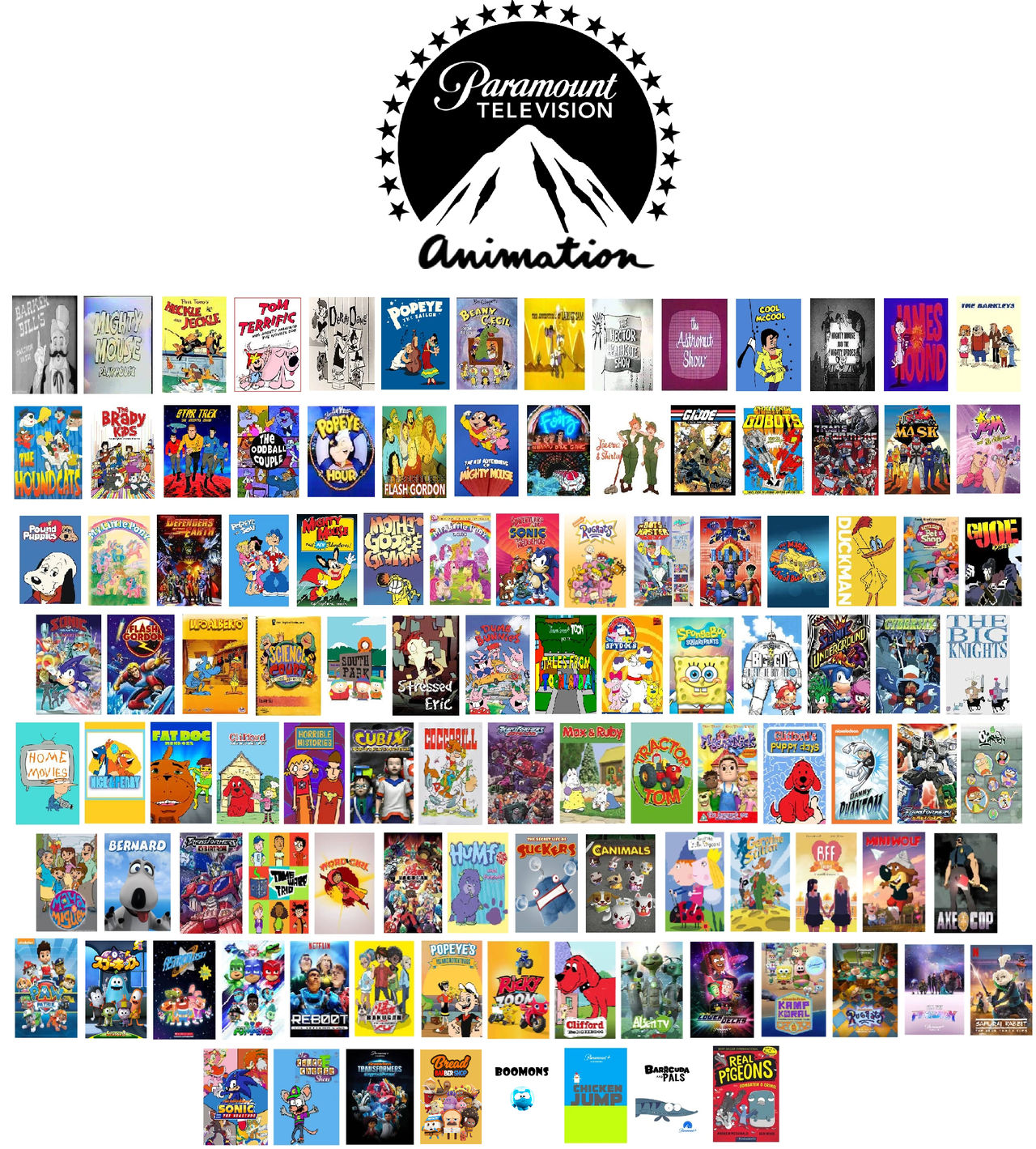 List of Paramount Television Animation Shows by Slurpp291 on DeviantArt