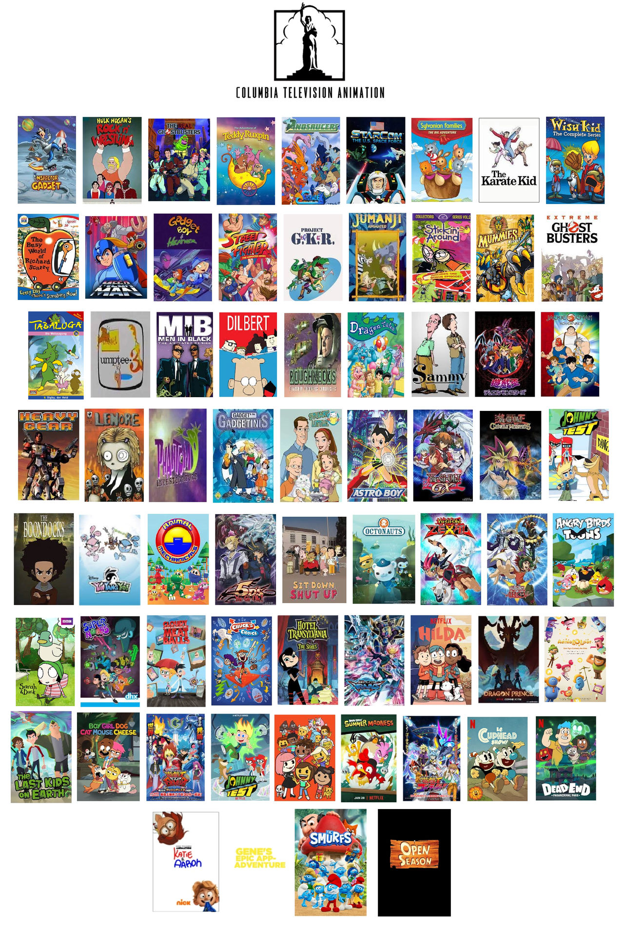 List of Columbia Television Animation Shows by Slurpp291 on DeviantArt