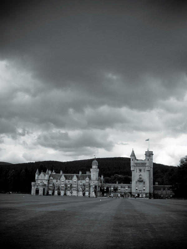 Balmoral Castle Black White