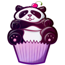 Panda Cupcake animated