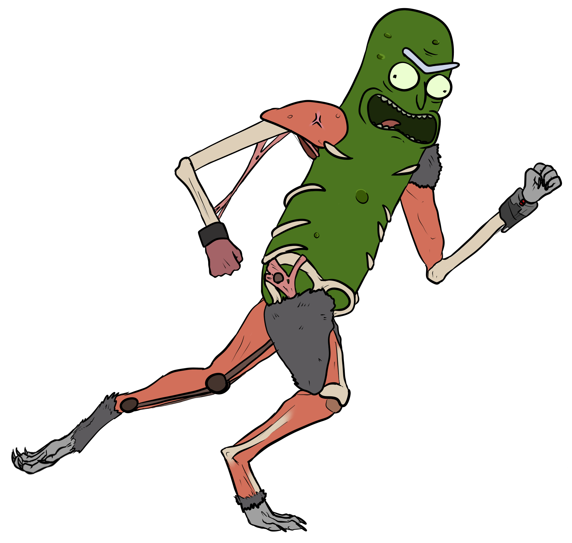 Pickle Rick Reeee PICKLE RICK by SN4KEMAN on DeviantArt