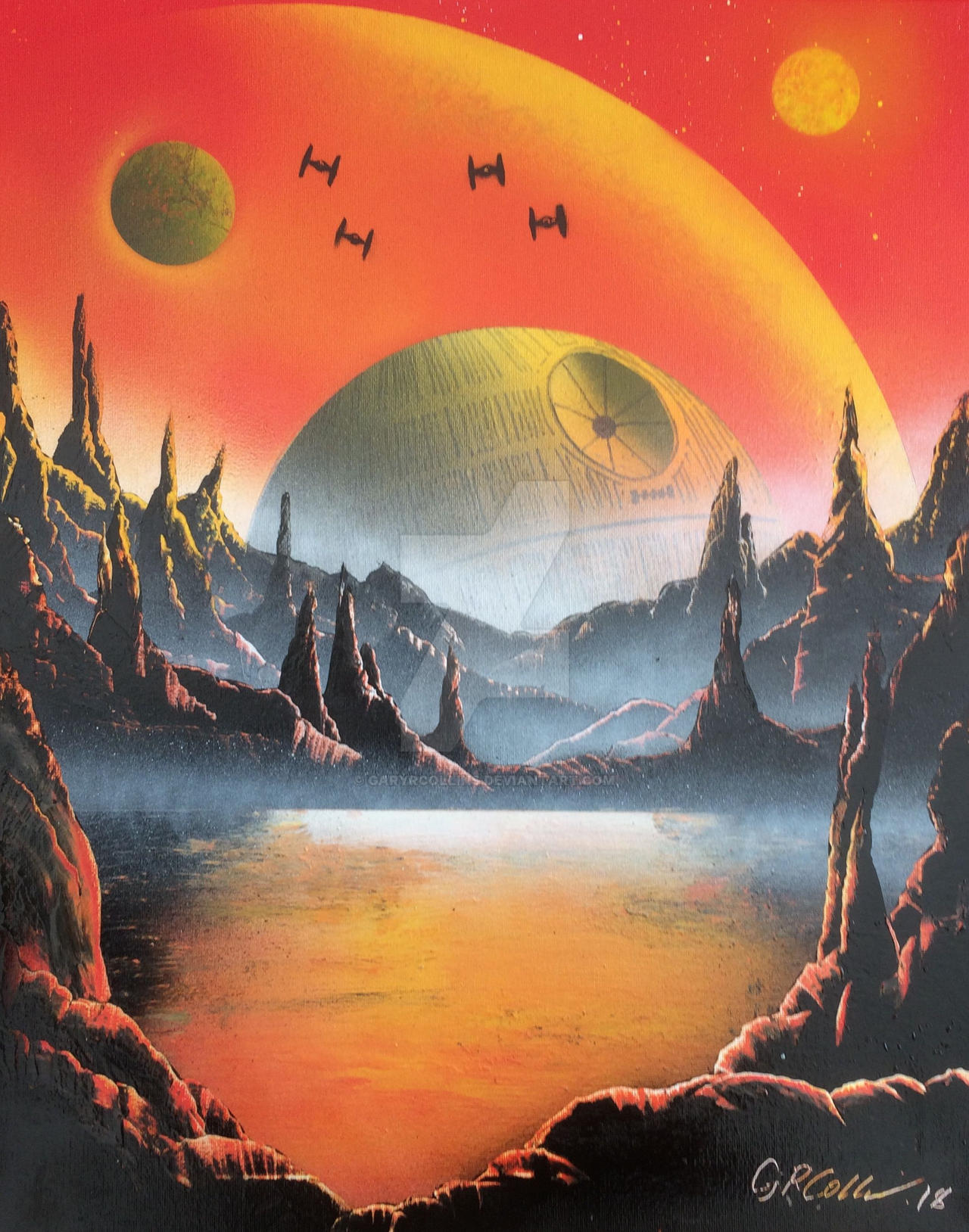 Death Star Rising by GaryRCollins on DeviantArt
