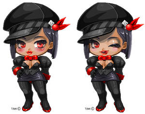 Gaia - MS Paint - My Avatar (Chibi) +2 expressions