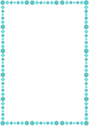 A4 Teal Page Border