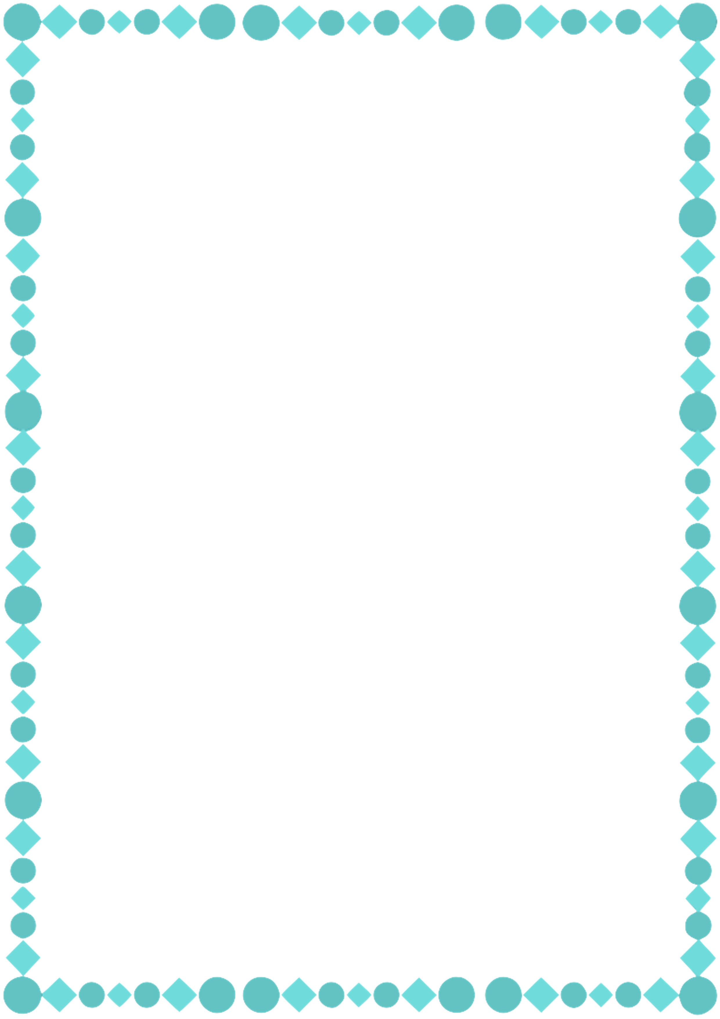 A4 Teal Page Border