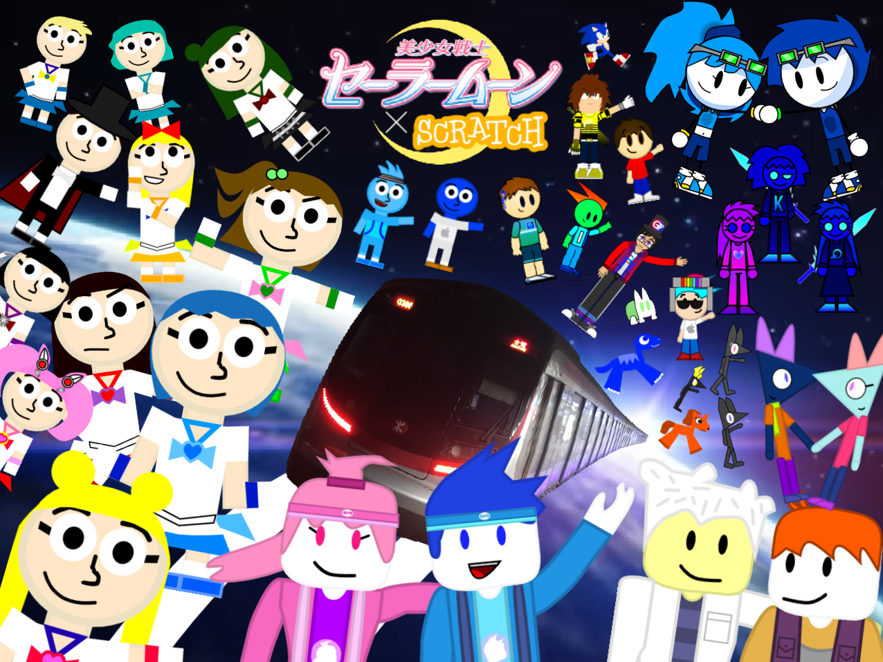 Pretty Guardian Sailor Moon X Scratch Poster by MikeLam0102 on DeviantArt