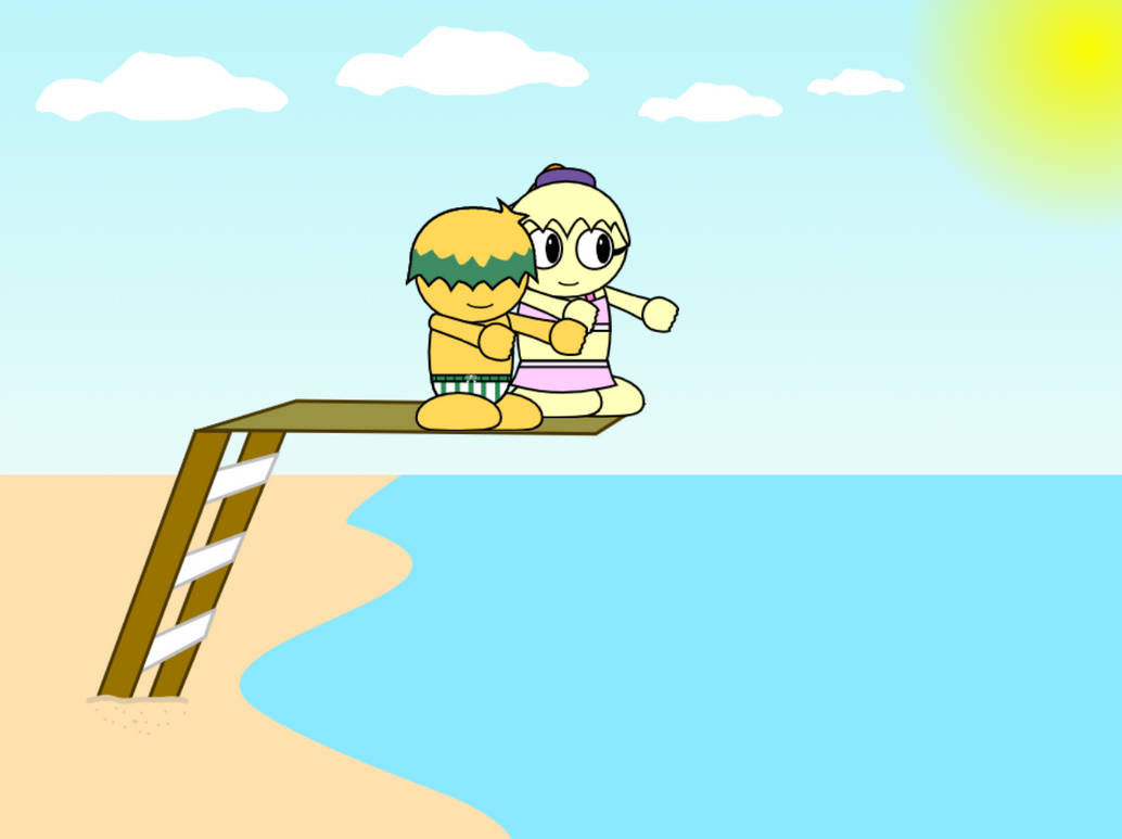 Tiff and Tuff are ready to dive! :) by MikeLam0102 on DeviantArt