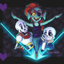 Undertale - Undyne, Papyrus, and Sans