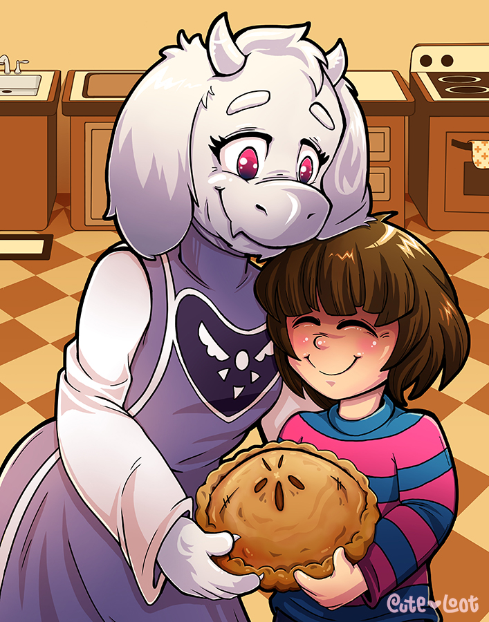 Undertale Toriel And Frisk By Cute Loot On Deviantart