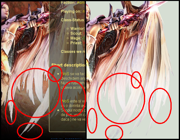 aion character diference