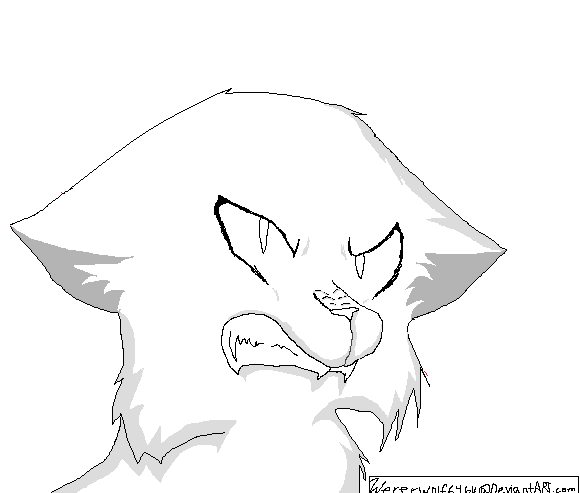 Angry Cat Lineart by veropokemon on DeviantArt
