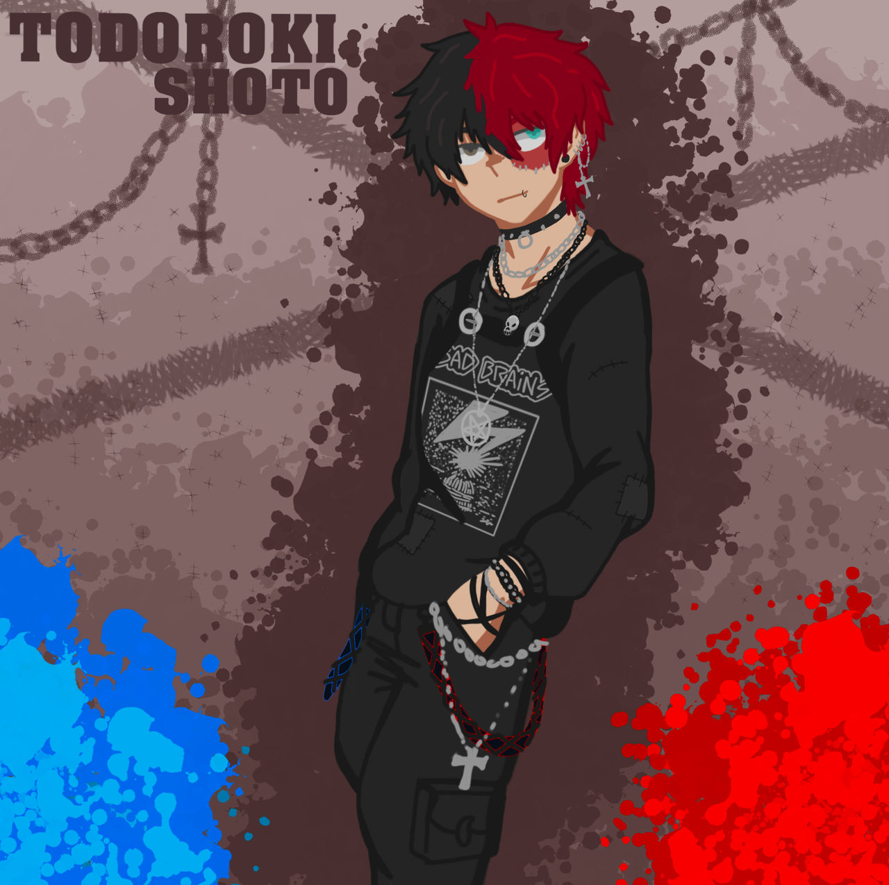 Gothic Emo Todoroki By Kirishime On Deviantart