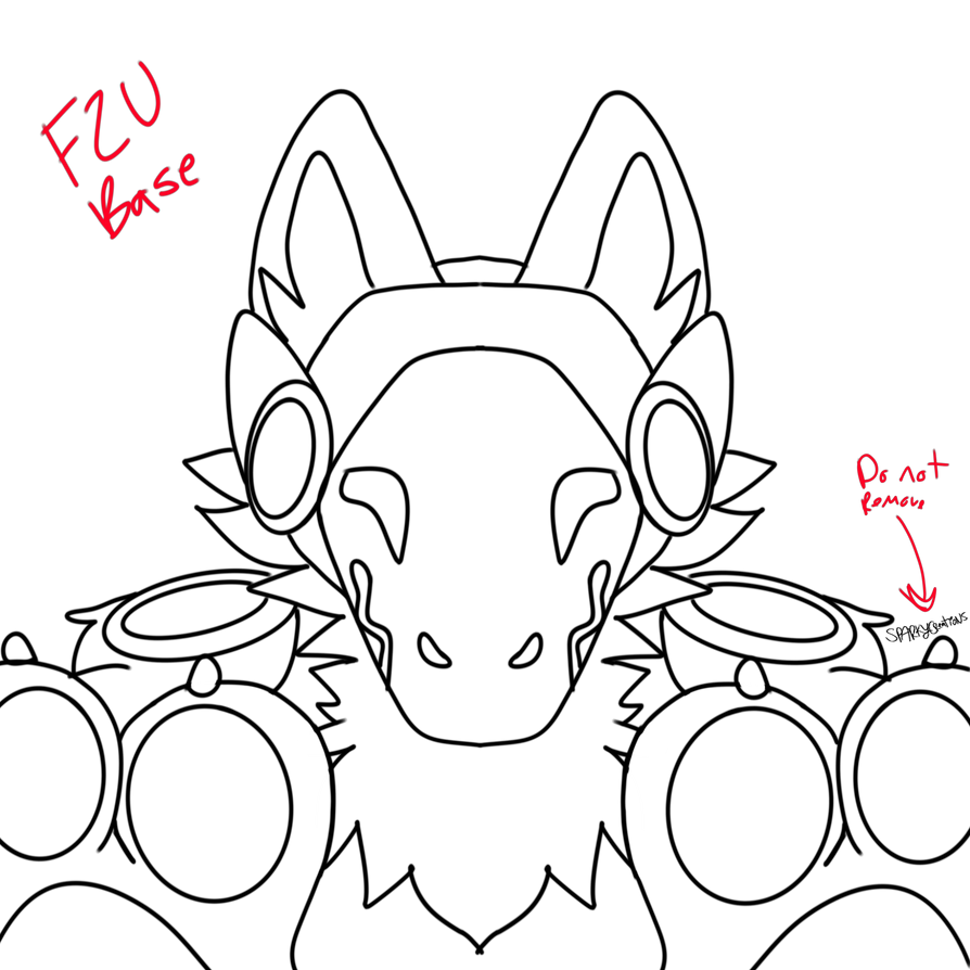 protogen F2U base by SparkysCreations on DeviantArt