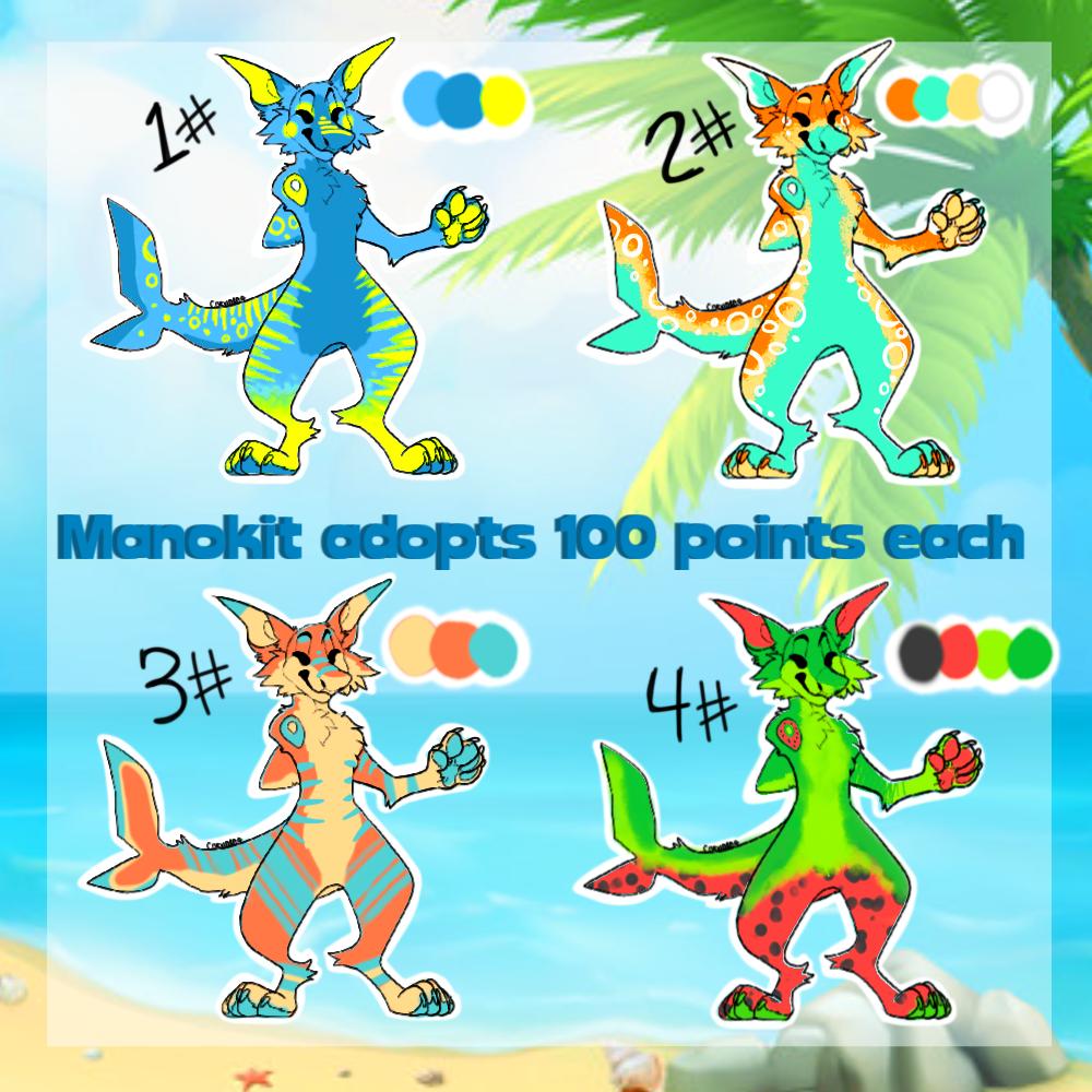 4 Manokit Adoptables 100 Points Each by SparkysCreations on DeviantArt