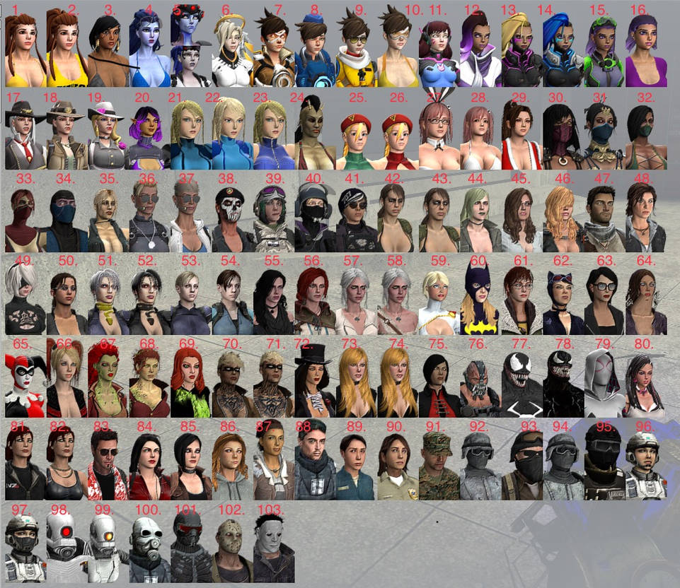 All My Gmod Models! by LastGladiator on DeviantArt