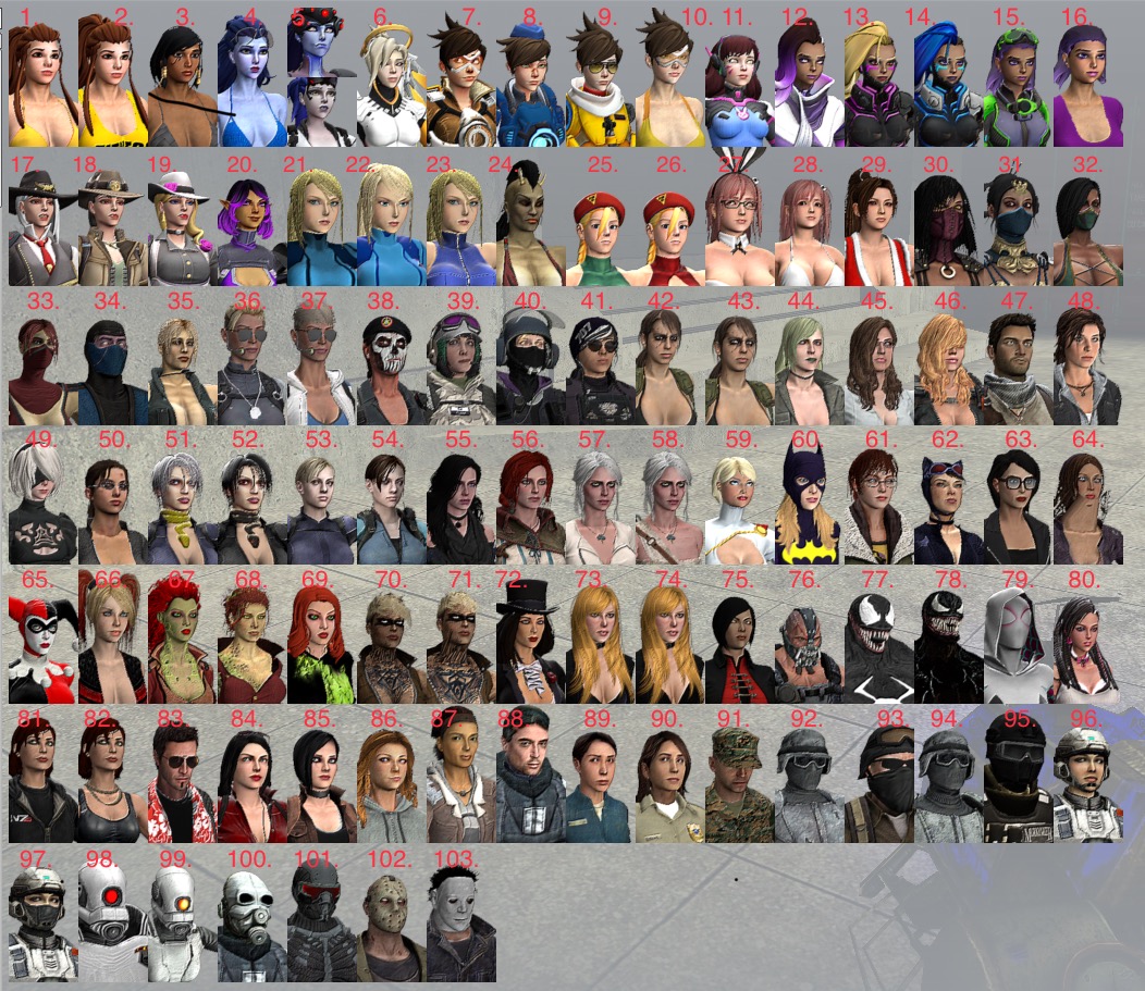 All My Gmod Models! by LastGladiator on DeviantArt
