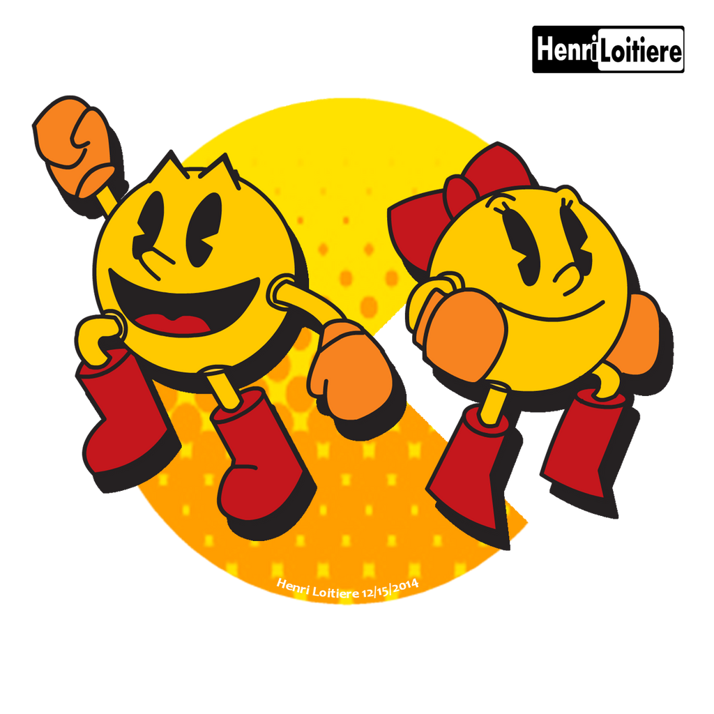 Pacman And Ms.Pacman by Mariohenri on DeviantArt