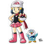 Dawn and Piplup