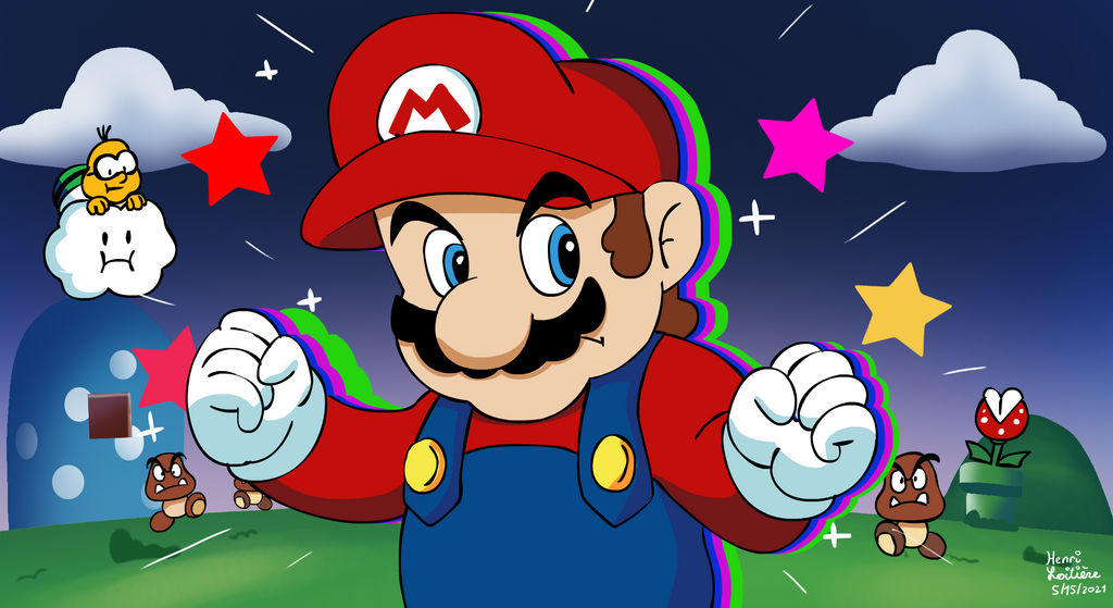 Invincible 8 Bit Mario Invincible Mario by Mariohenri on DeviantArt