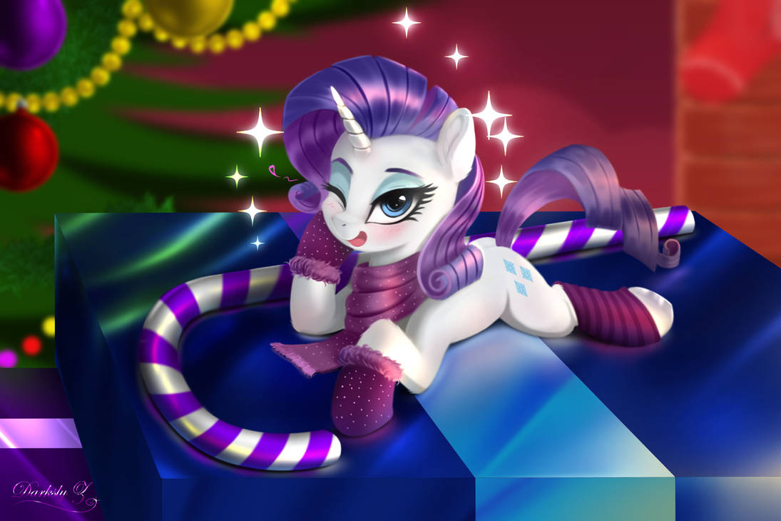 Snow Rarity Deviantart Tiny Christmas Rarity by Darksly-z on DeviantArt