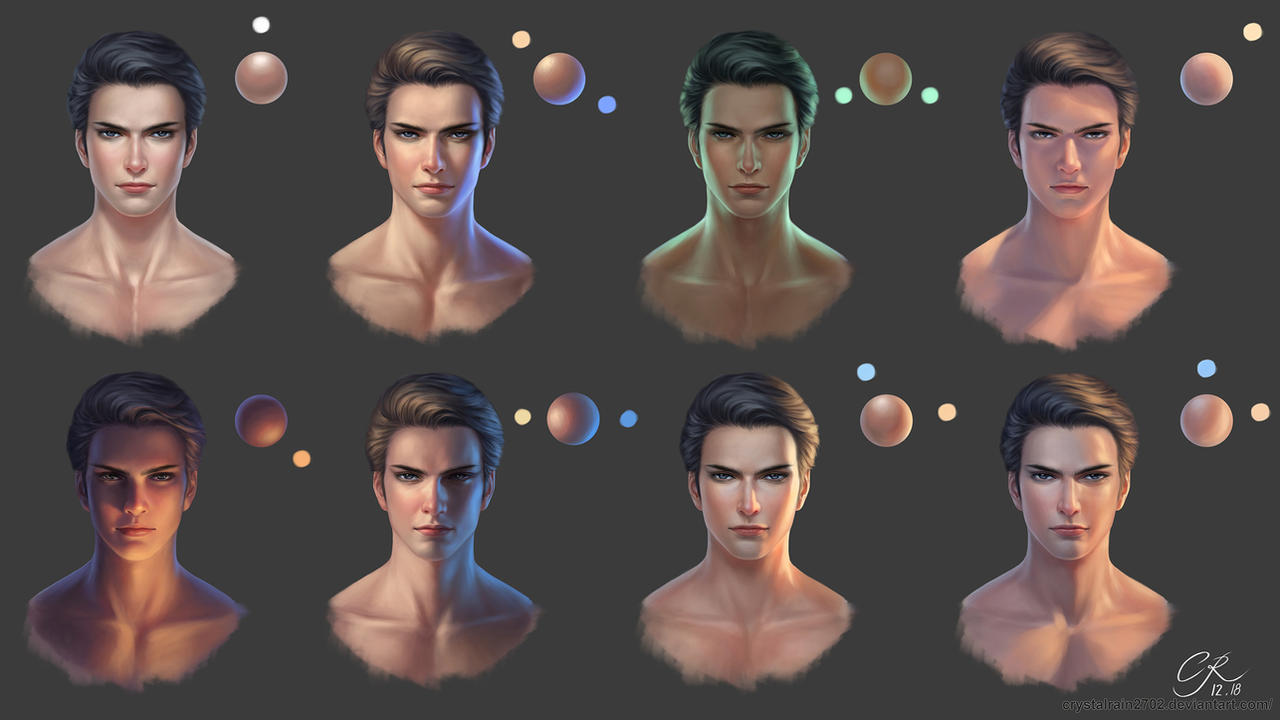 Lighting Reference for Face by on DeviantArt