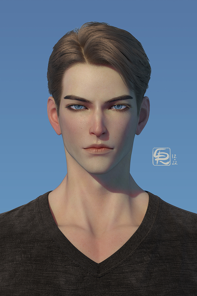 OC Headshot by crystalrain272 on DeviantArt