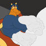 Carmelita Fox socks bed pose