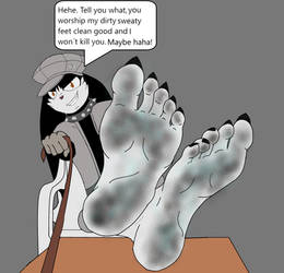 Nightmare Klonoa wins! dirty feet