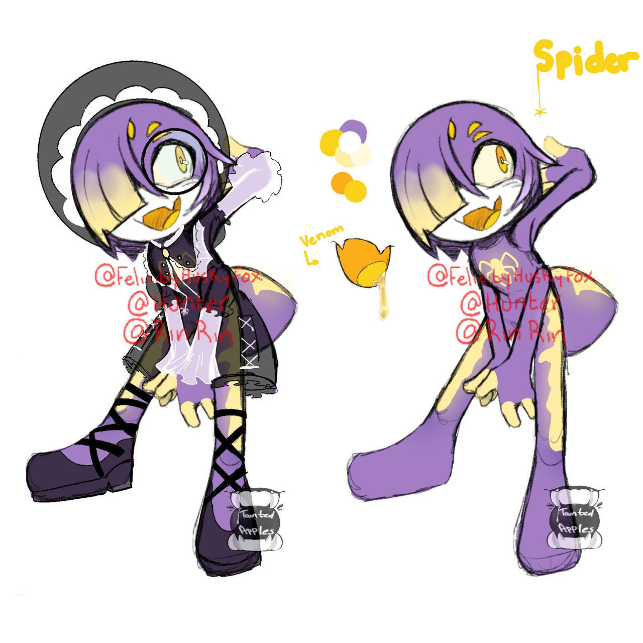 Spider Insects Oc Spider Oc by FelicityHuskyFox on DeviantArt