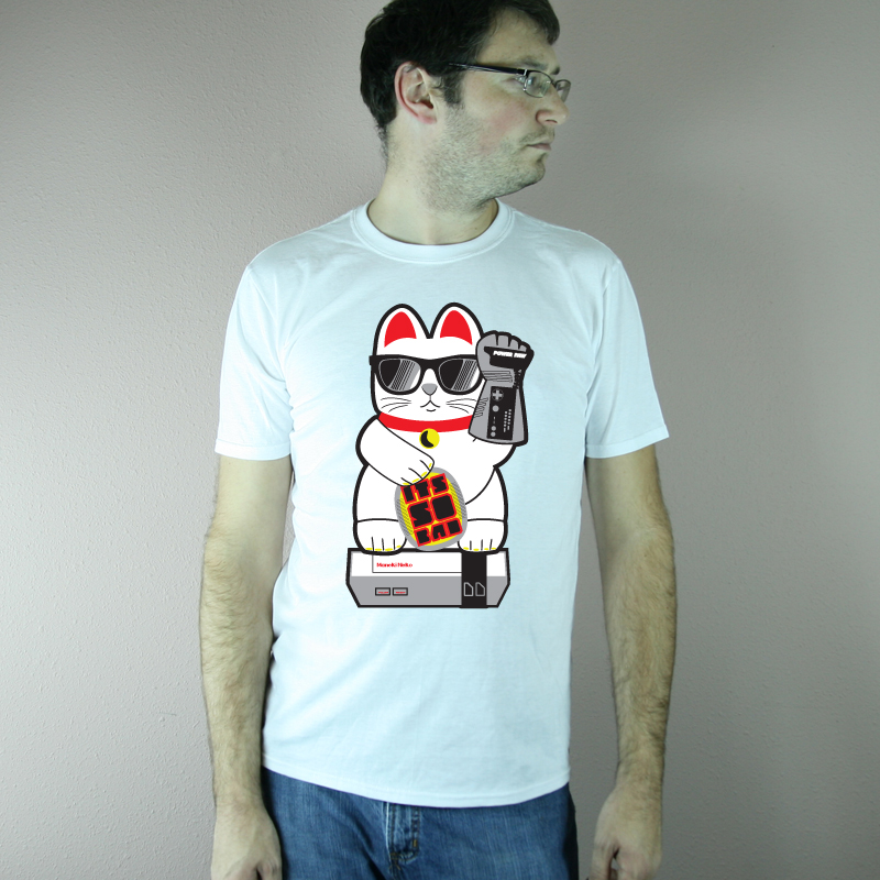 Lucky Cat Power Glove tshirt