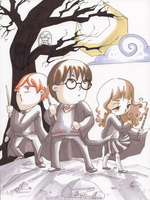 Mini Harry, Ron and Hermione