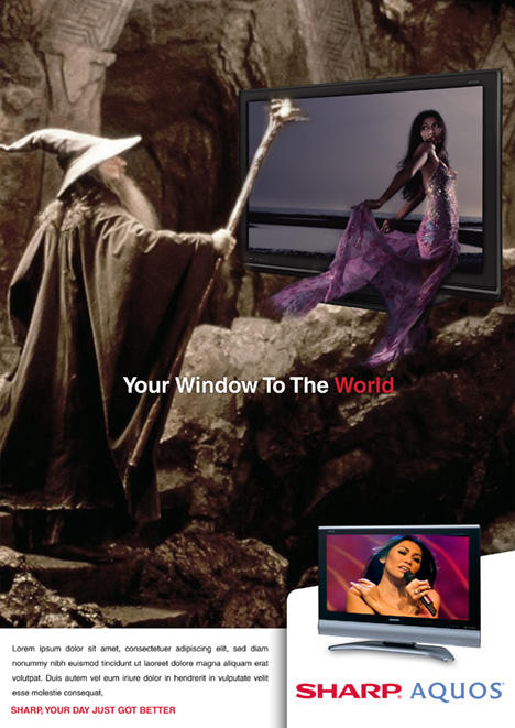 Sharp TV Print Ad 2 by lapartie7 on DeviantArt