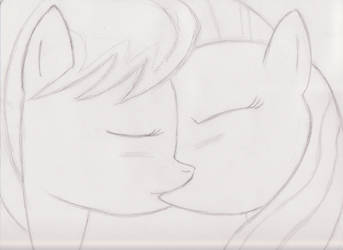 Fluttershy x Octavia Kiss