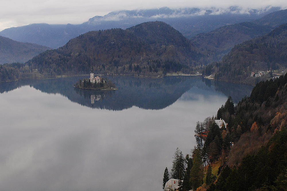 Lake Bled in the fall