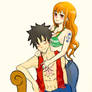 Luffy and Nami