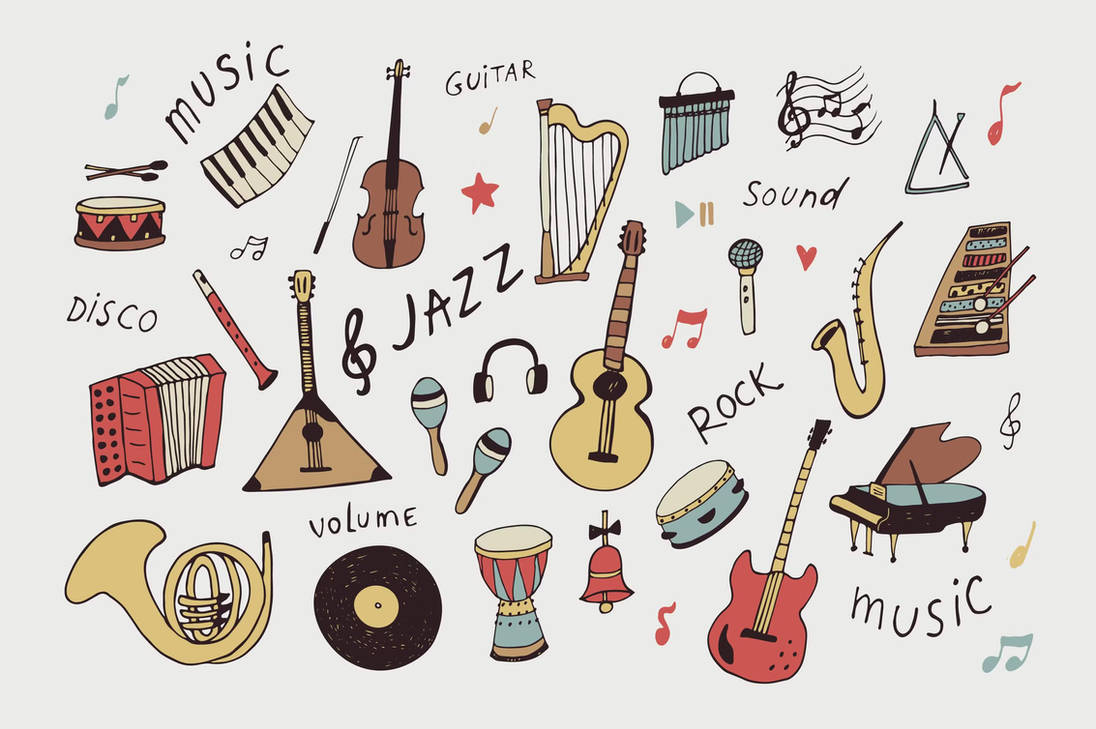 Musical Instruments by nopojujudundi on DeviantArt