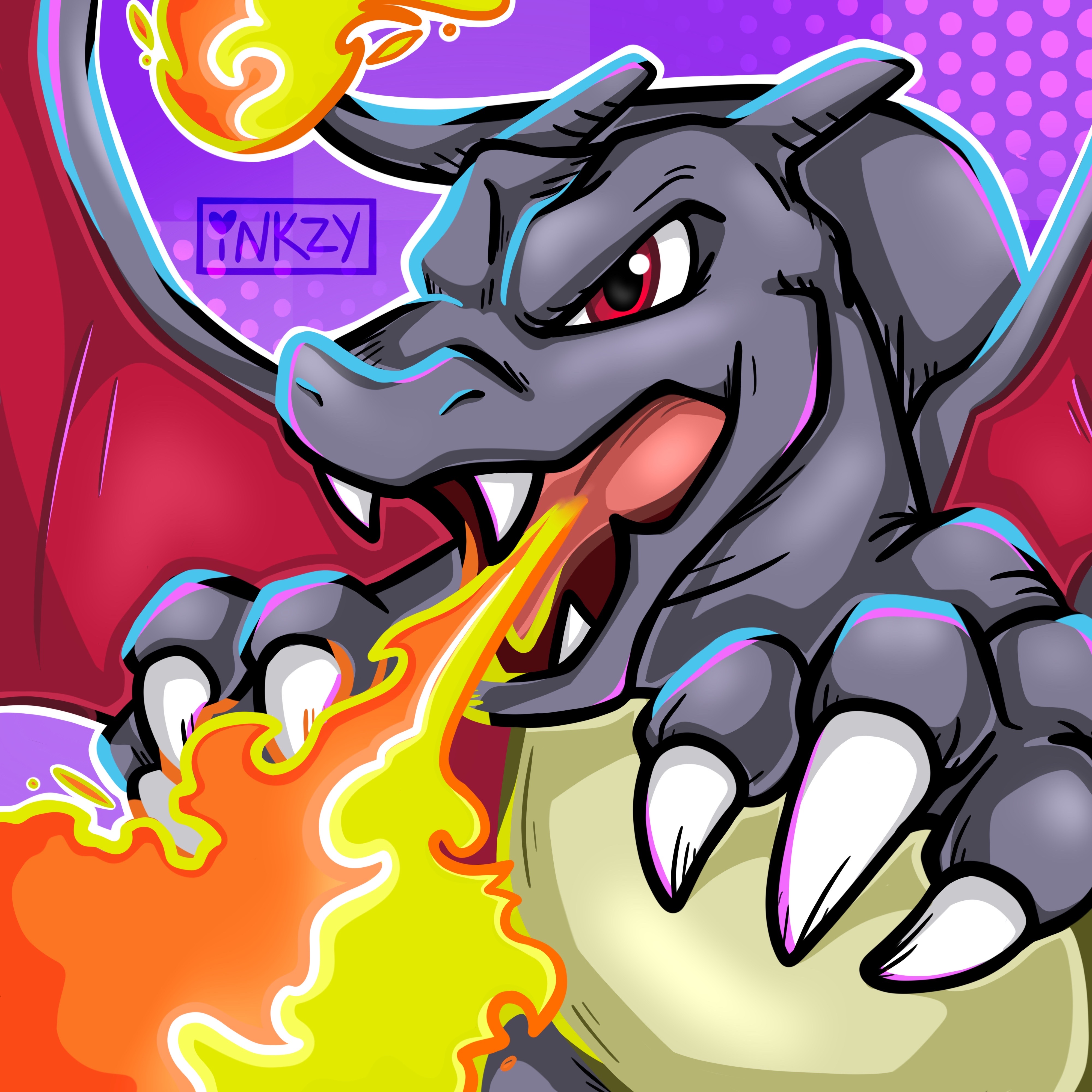 shiny charizard! by inkzystudios on DeviantArt