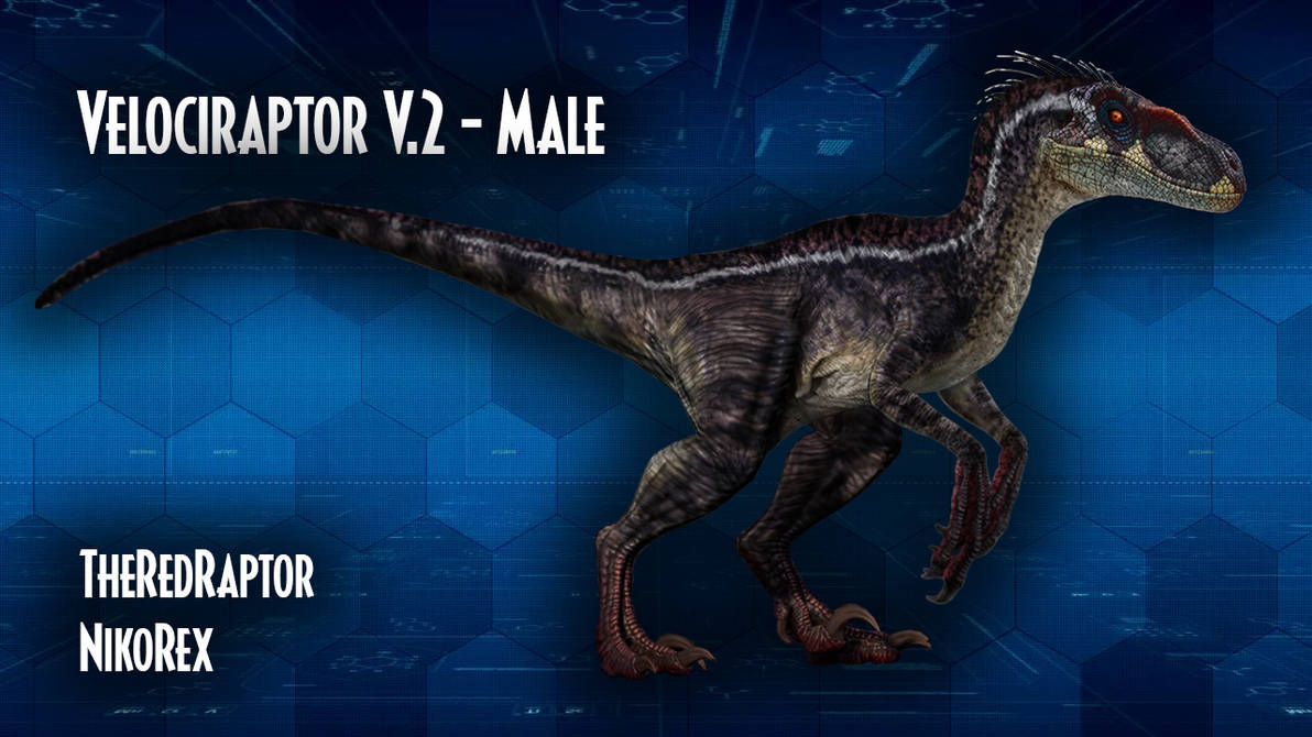 Velociraptor V.2 (Male) - Jurassic Park 3 by TheRedRaptor65 on DeviantArt
