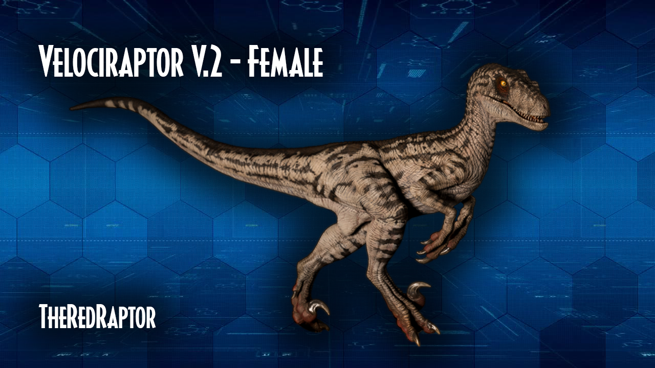 Velociraptor V.2 (Female) - Jurassic Park 3 by TheRedRaptor65 on DeviantArt