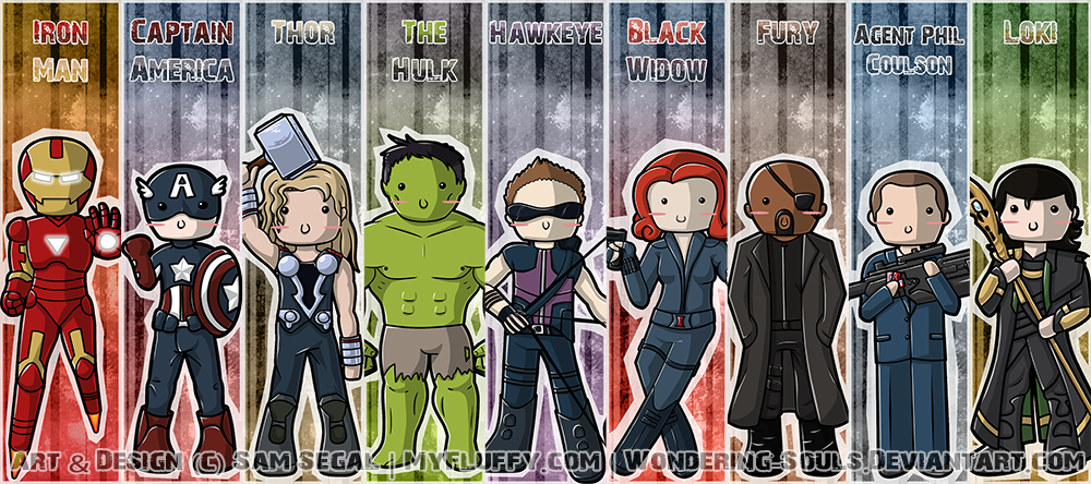 avengers bookmarks assembled by sambeawesome on deviantart