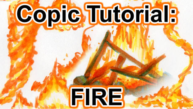 Tutorial: How to Draw Fire w Copic Markers [VIDEO]