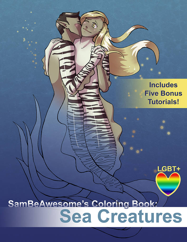 Coloring Book: Sea Creatures - MERMAY SALE!
