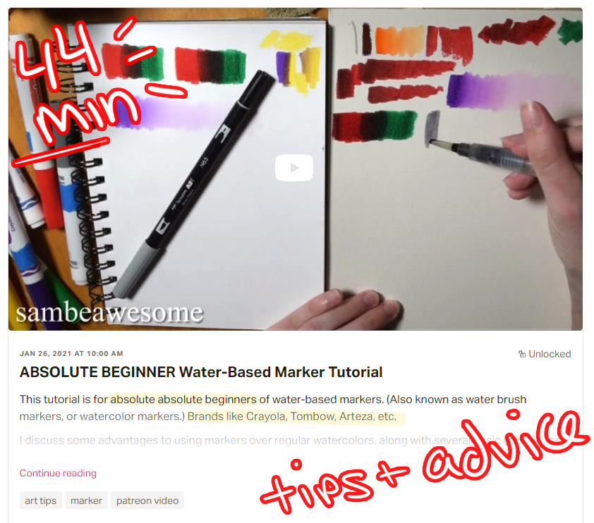 Absolute Beginners - Water Based Markers Tutorial by sambeawesome on  DeviantArt