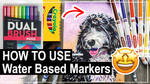 TUTORIAL: Using Water Based Markers (Crayola, Etc) by sambeawesome