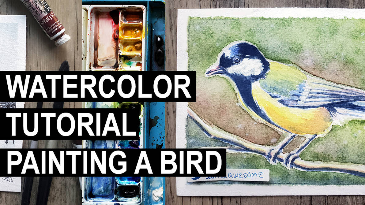 How to Paint a Bird - Watercolor Tutorial