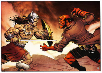 Conan vs Hellboy