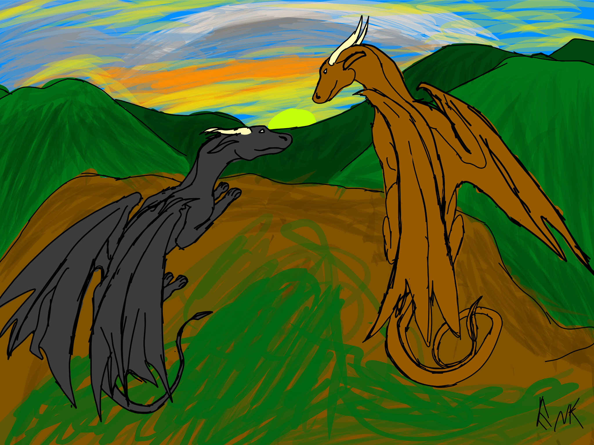 Love at sunset