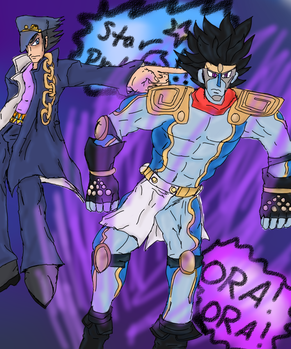 Ora Jotaro And Star Platinum By KurtisDefender On DeviantArt ora-jotaro-and-star-platinum-by-kurtisdefender-on-deviantart